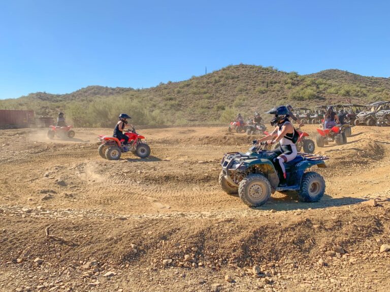 Arizonaoutdoorfun Sidewinder Guided Atv Training Atv Training Dusty Track Mountains