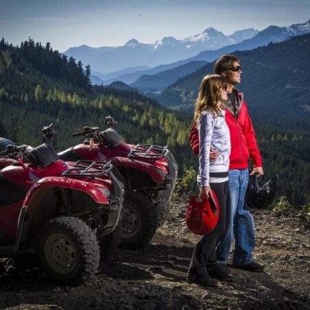 Canadianwildernessadventures Wild Wild West Atv Atv Couple Mountain View
