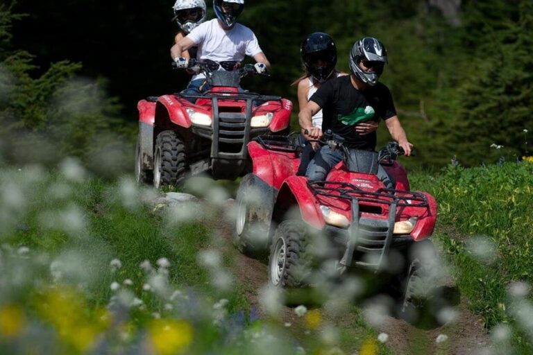 Canadianwildernessadventures Wild Wild West Atv Atv Riders Red Vehicles Wildflowers