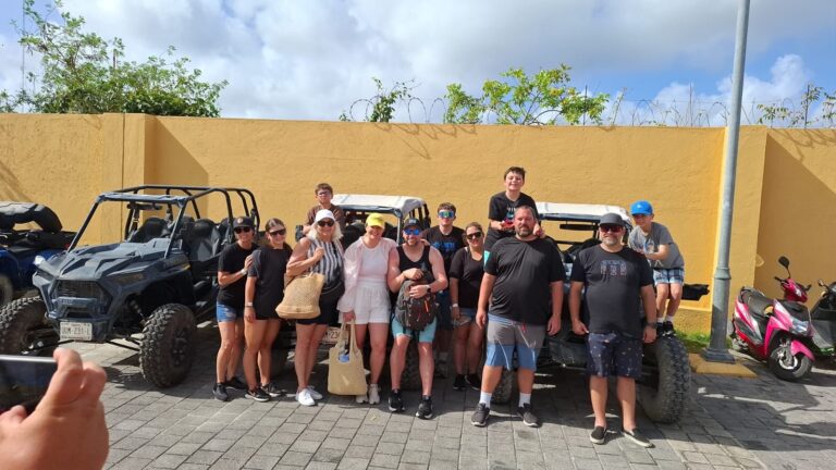 Cozumeladventureplanet Private Jeep Tour Full Experience And At Jeep Tour Group Atvs Yellow Wall