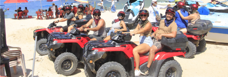 Dirtymonkeyadventure Atv Rzr Combination Snorkeling Waterfall Atv Beach Group Red Vehicles